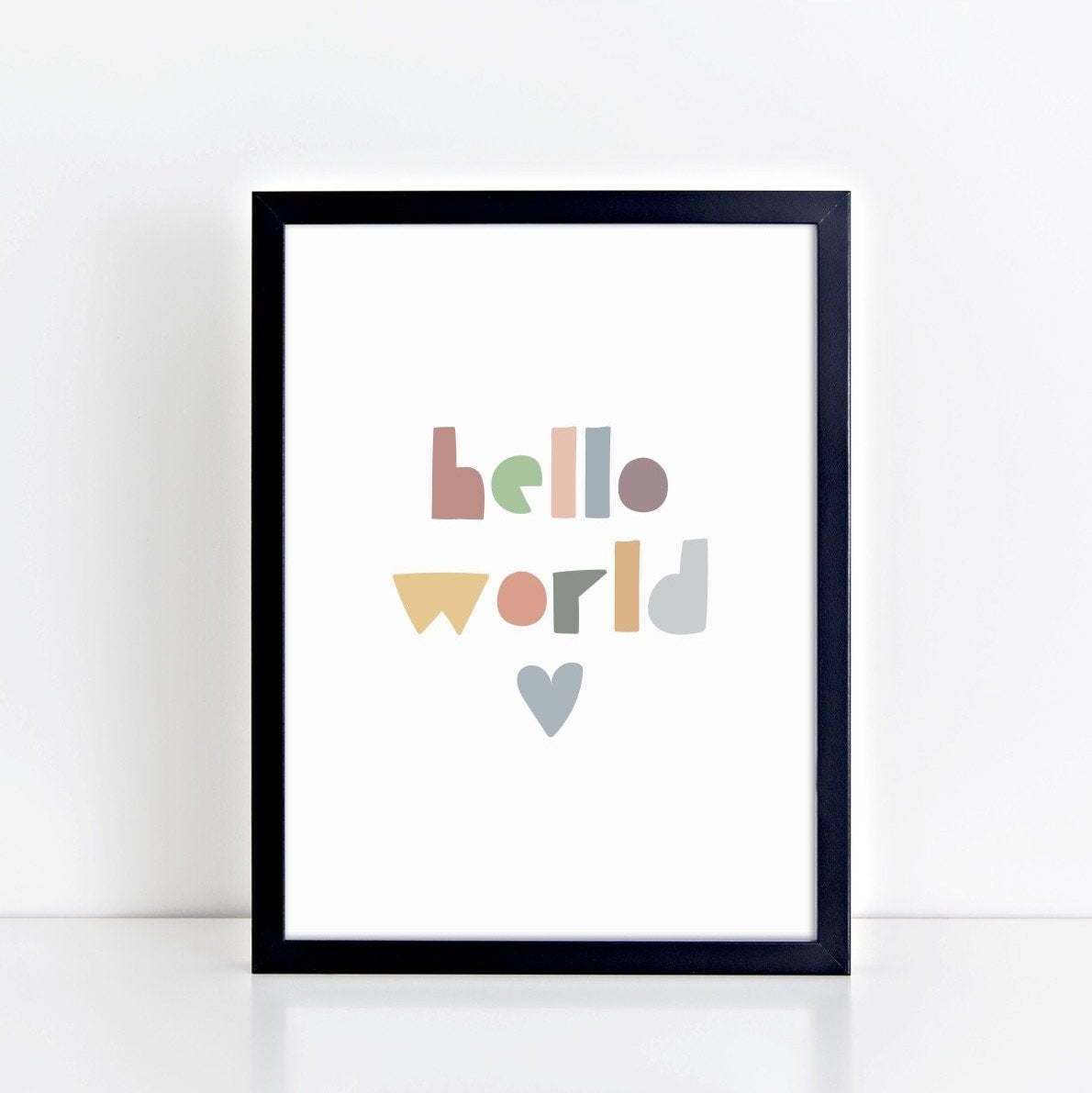 The Little Jones Hello World Print - Muted