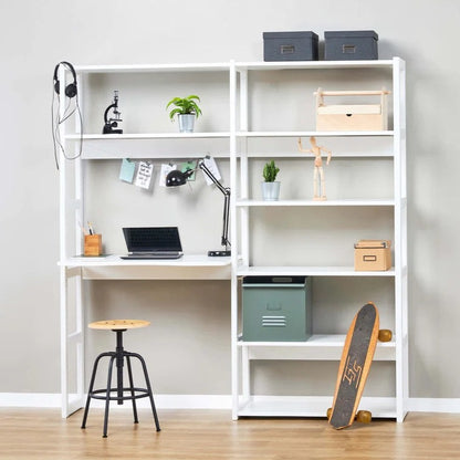 Hoppekids 'Storey' Shelving Unit - 8 Shelves & Desk (2 Shelf Sizes Available)