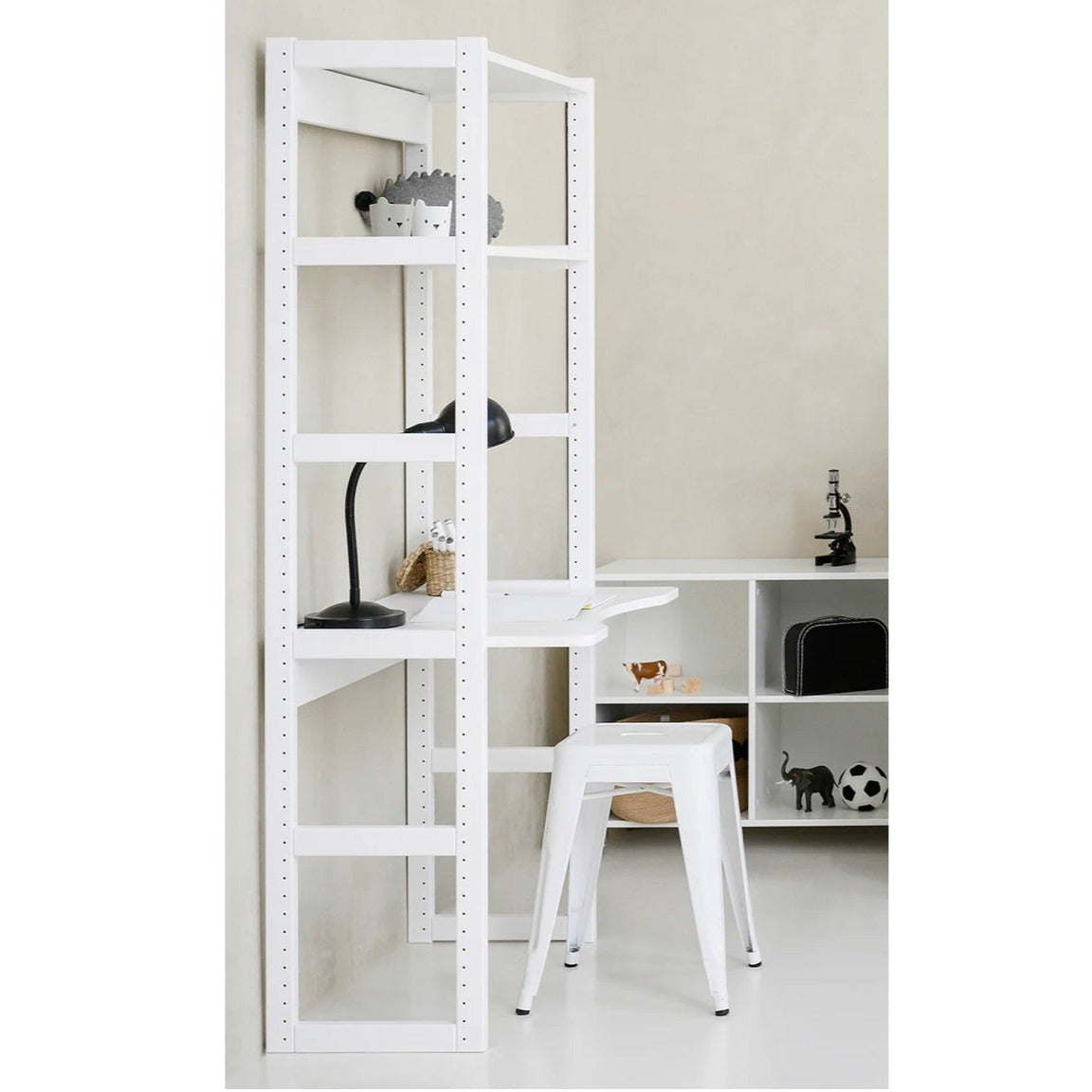 Hoppekids 'Storey' Shelving Unit - 2 Shelves & Desk (2 Shelf Sizes Available)