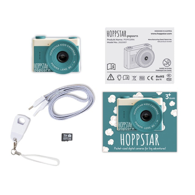 Hoppstar Children's 'Popcorn' Digital Camera - Bay (3 Yrs+)