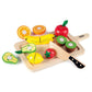Tidlo Wooden Cutting Fruits Playset