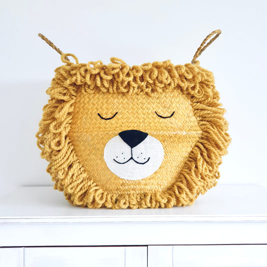 Bellybambino Yellow Lion Seagrass Basket - Extra Large