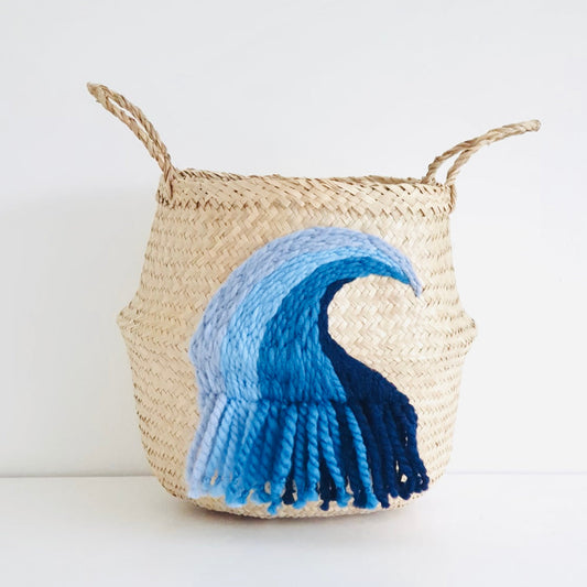 Bellybambino Wave Seagrass Basket - Large
