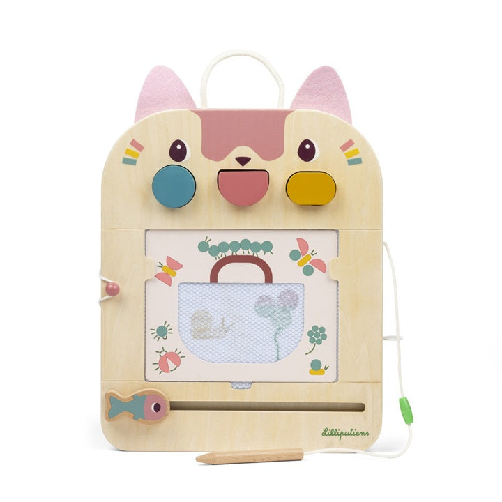 Lilliputiens Wooden Magical Slate - Jeanne the Cat