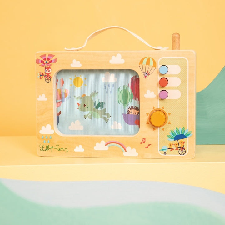 Lilliputiens Wooden Animated Music Box - Flying Joe