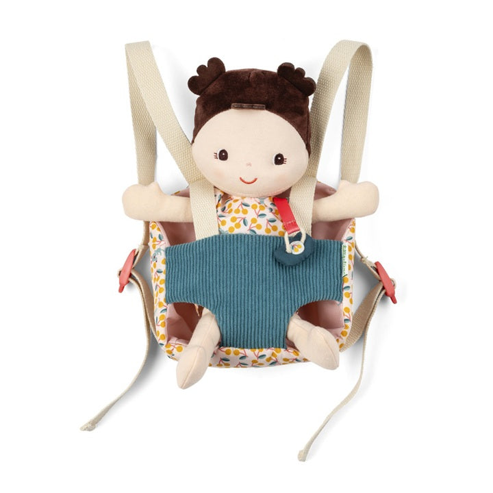 Lilliputiens Fabric Doll & Baby Carrier - Jeanne