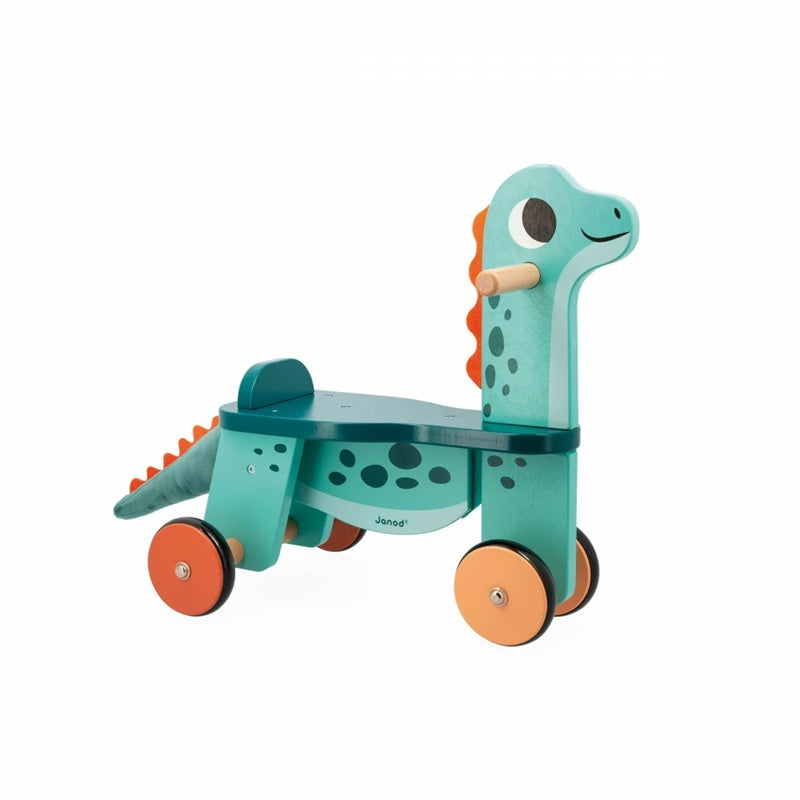 Janod Wooden Ride-On Dino Portosaurus