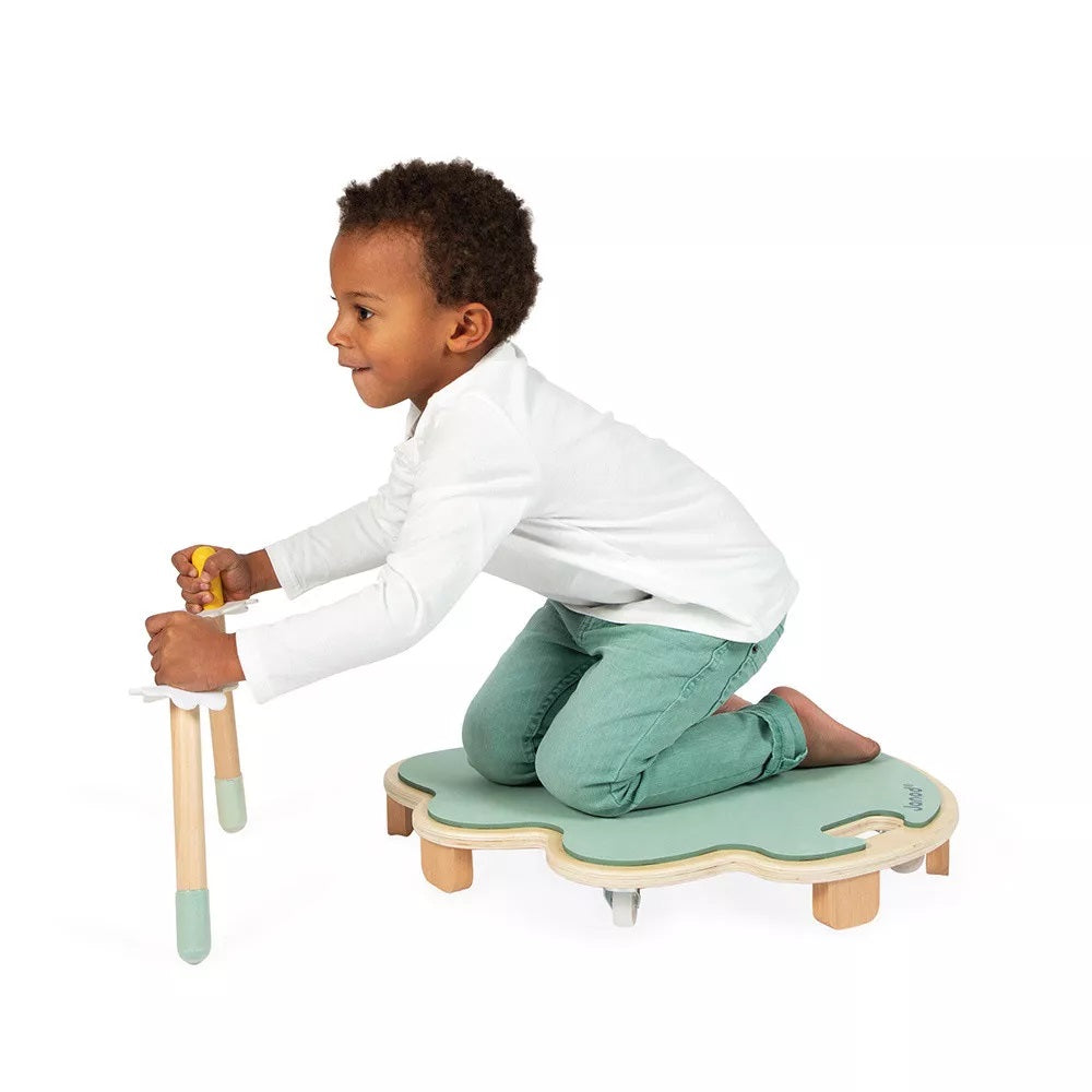 Janod Wooden Ride-On Rolling Leaf