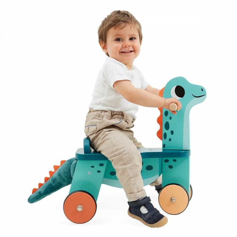 Janod Wooden Ride-On Dino Portosaurus