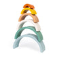 Janod Wooden Stacking Pull-Along Rainbow Turtle