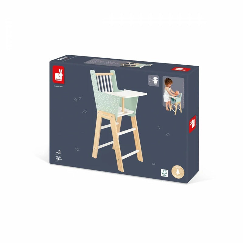 Janod Wooden Doll's Highchair