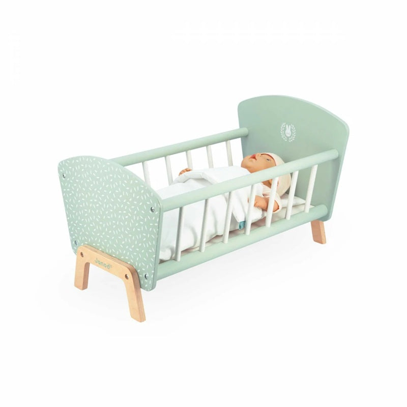 Janod Wooden Doll's Cot