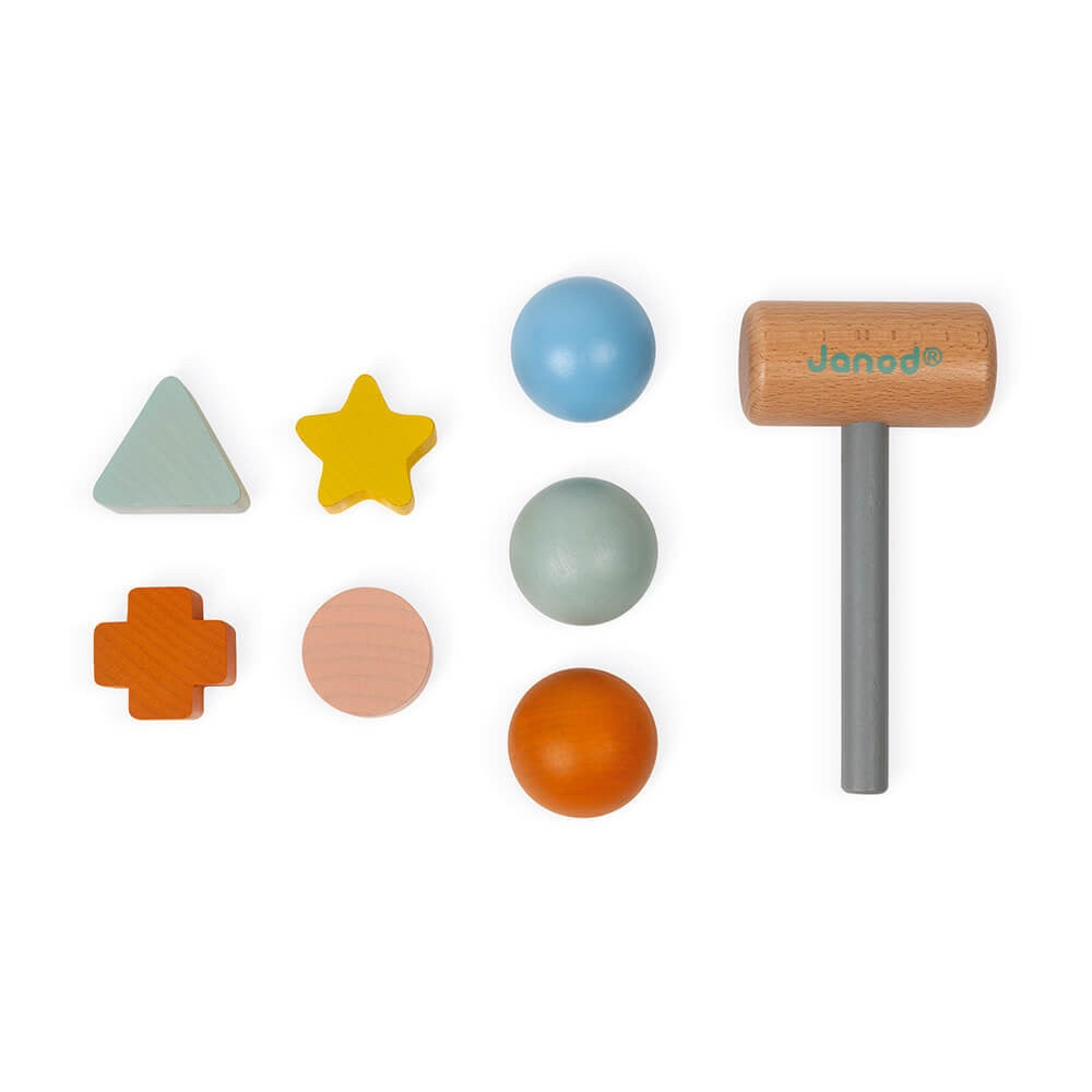 Janod Wooden Tap Tap Shape Sorter