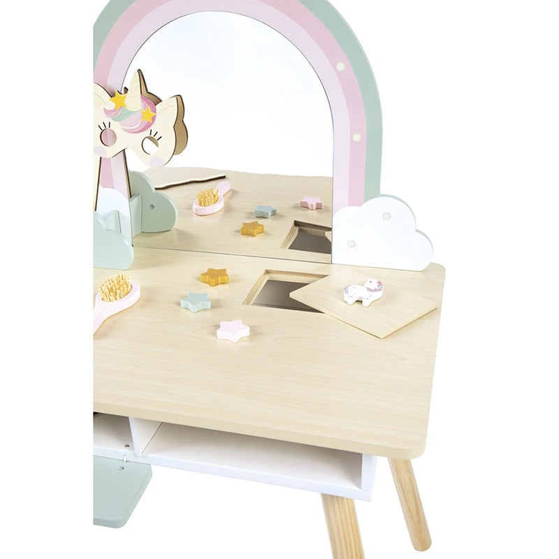 Janod Unicorn Wooden Dressing Table & Accessories