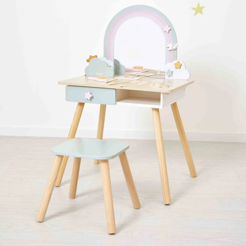 Janod Unicorn Wooden Dressing Table & Accessories