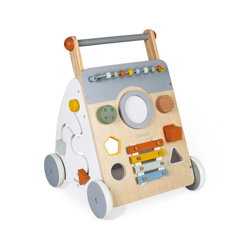 Janod Wooden Multi-Activity Baby Walker