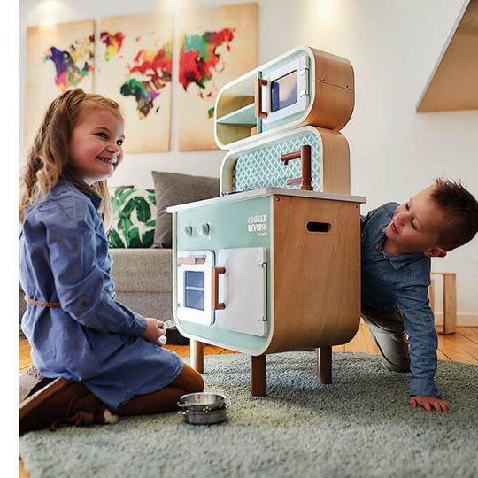 Janod Wooden 'Reverso' Play Kitchen/Laundry