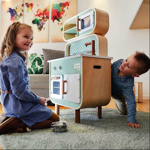 Janod Wooden 'Reverso' Play Kitchen/Laundry
