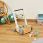 Janod Wooden Baby Walker Cart with ABC Blocks