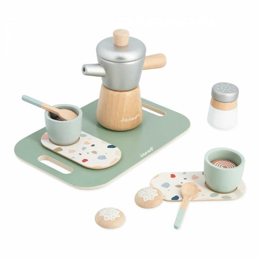 Janod Wooden Italian-Style Coffee Play Set