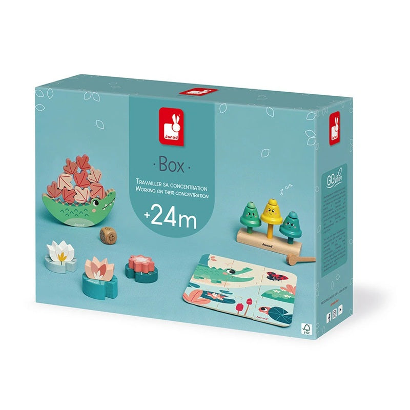 Janod Wooden Toy Box Set - Age 24 Months+