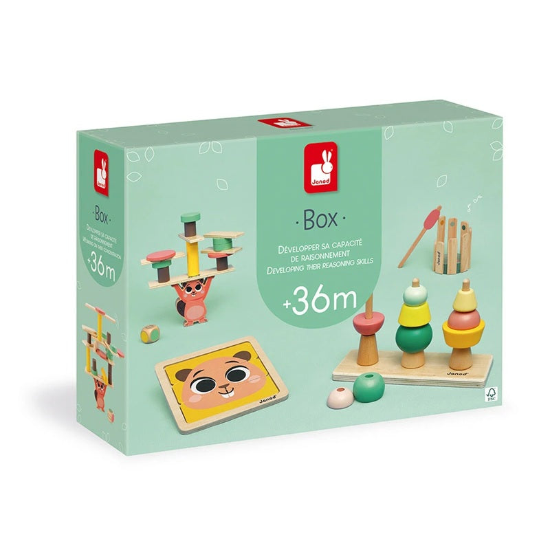 Janod Wooden Toy Box Set - Age 36 Months+