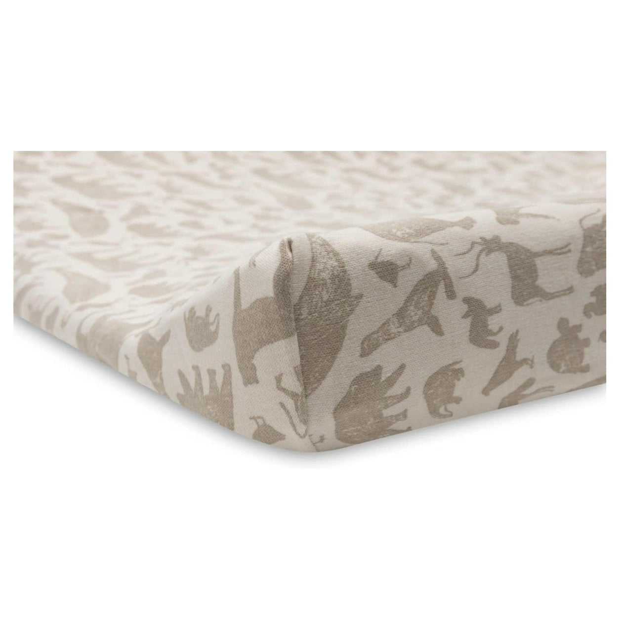 Jollein Jersey Changing Mat Cover - Nougat/Animals