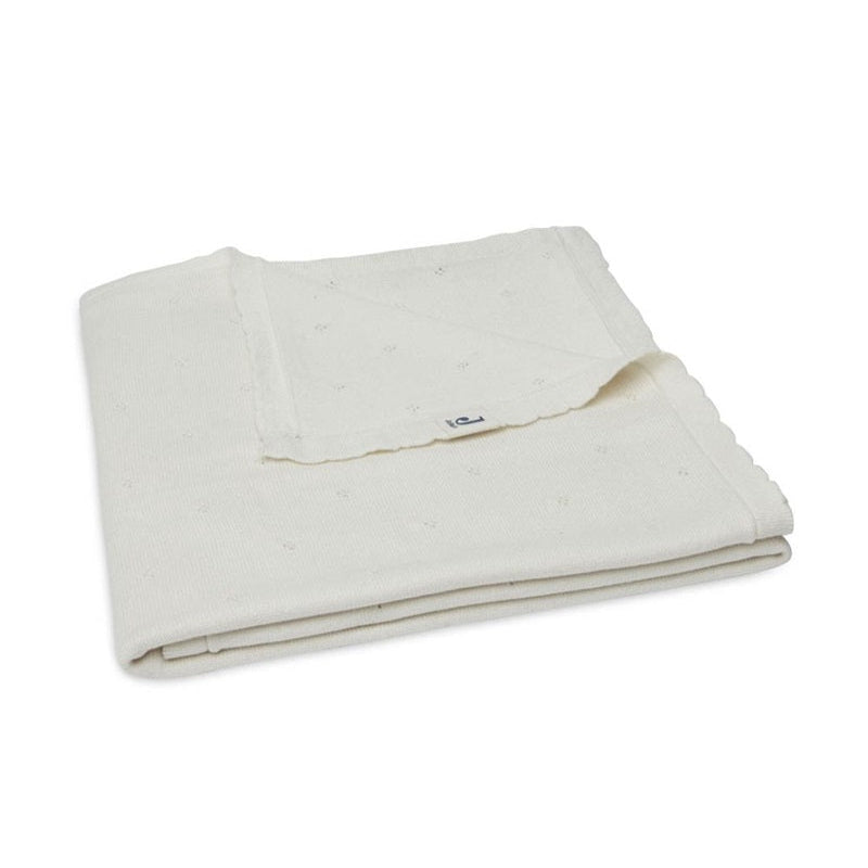 Jollein Organic Cot Blanket - Pointelle - Ivory