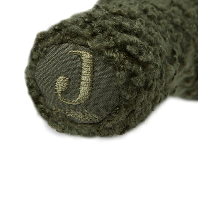 Jollein Soft Baby Rattle - Teddy Bear - Leaf Green