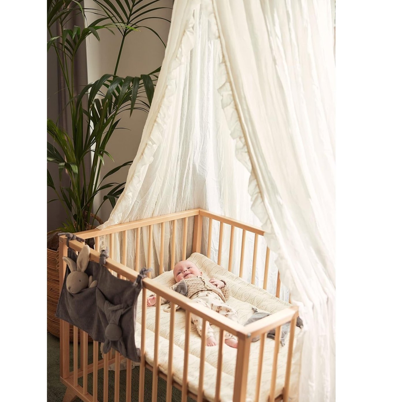 Jollein Vintage Bed Canopy - Ruffle Ivory