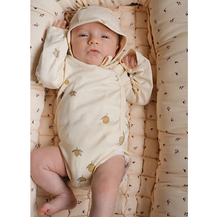 Konges Slojd Organic Newborn Bodysuit - Lemon