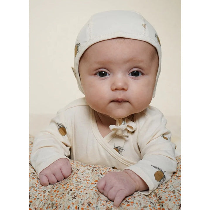 Konges Slojd Organic Newborn Bodysuit - Lemon