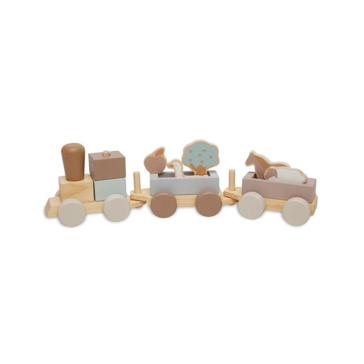 Jollein Wooden Stacking Train - Farm