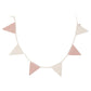 Jollein Cotton Flag Bunting - Rose/Ivory