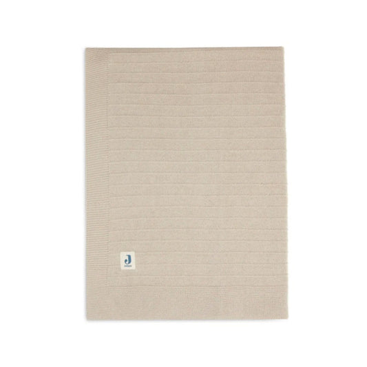 Jollein Organic Cot Blanket - Pure Knit - Nougat