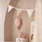 Jollein Cotton Flag Bunting - Rose/Ivory