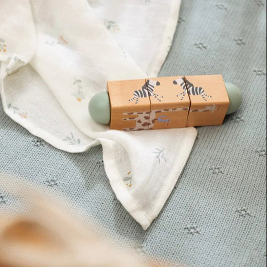 Jollein Wooden Twisting Cubes - Jungle Jambo