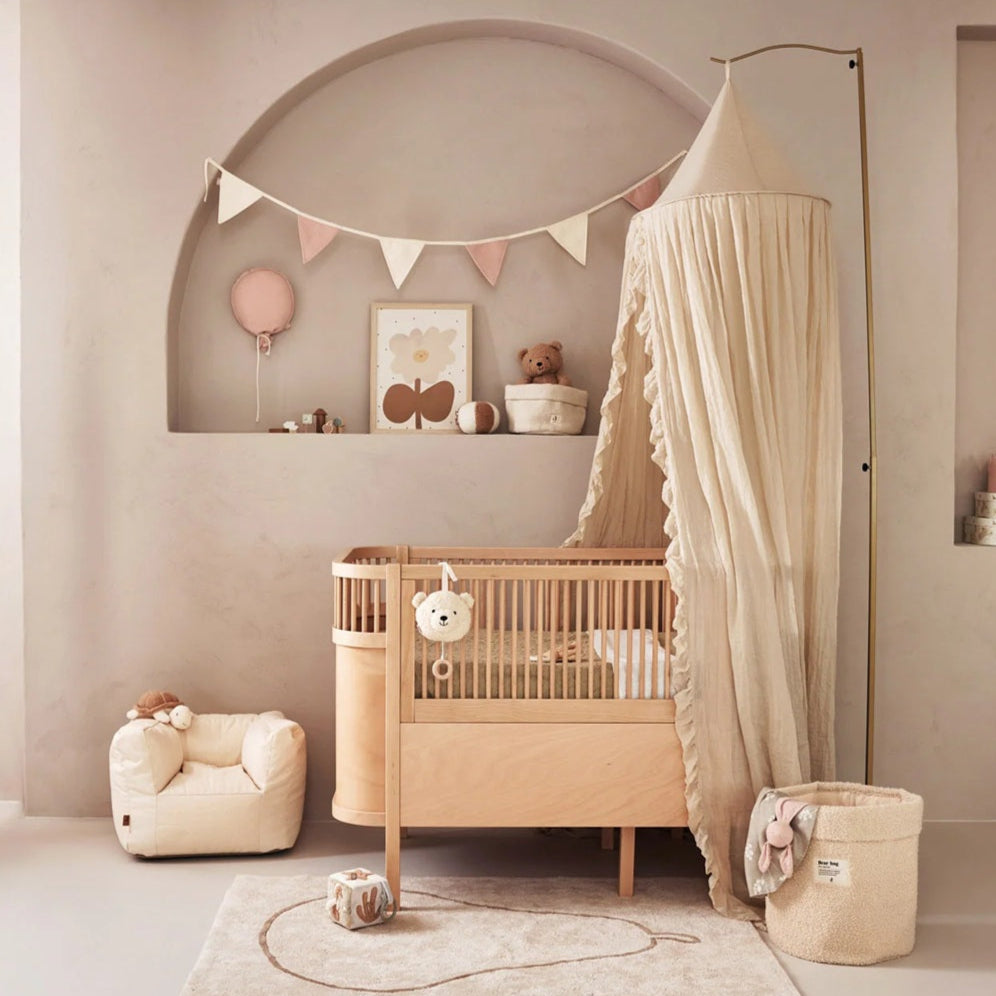 Jollein Cotton Flag Bunting - Rose/Ivory