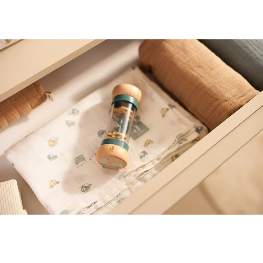 Jollein Wooden Sensory Rain Rattle - On The Go