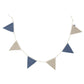 Jollein Cotton Flag Bunting - Blue/Olive