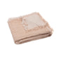 Jollein Organic Muslin Cot Blanket - Fringe - Moonstone/Ivory