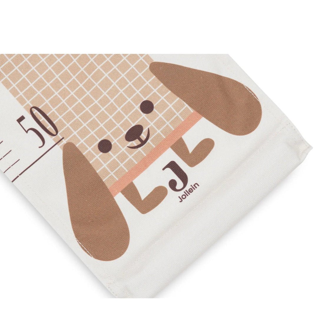 Jollein Cotton Canvas Height Chart - Animal Friends