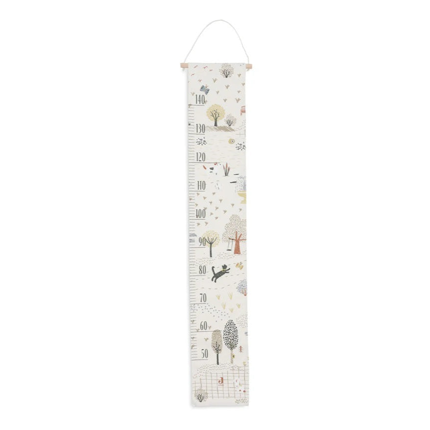 Jollein Cotton Canvas Height Chart - Tiny Park