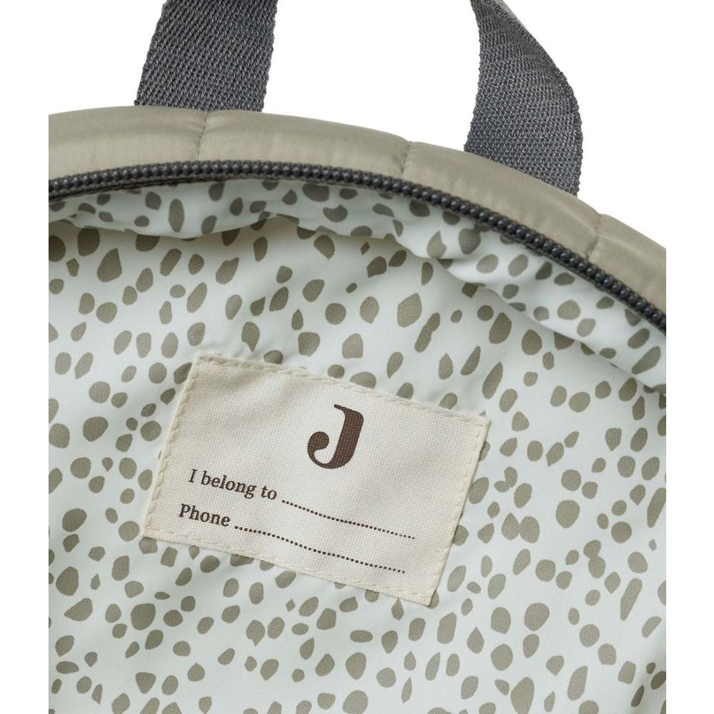 Jollein Quilted Children's Backpack - Olive Green