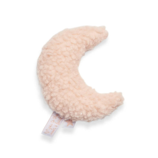 Jollein Soft Baby Rattle - Moon - Pale Pink