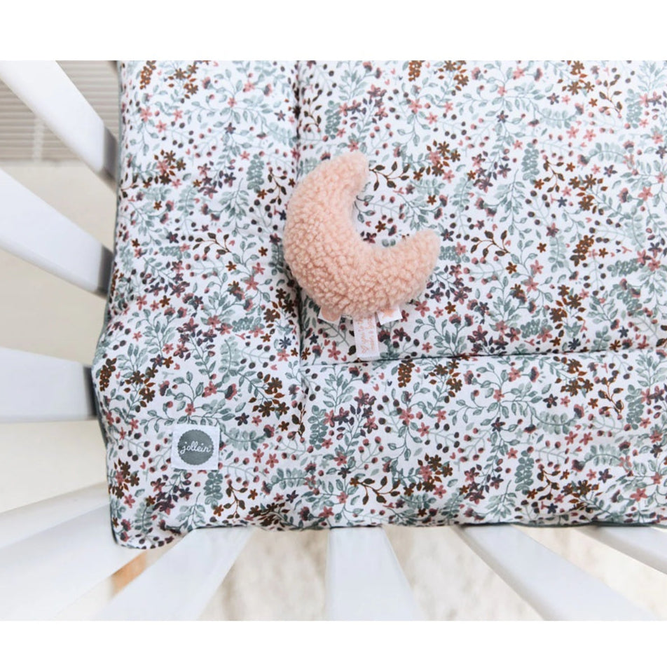 Jollein Soft Baby Rattle - Moon - Pale Pink