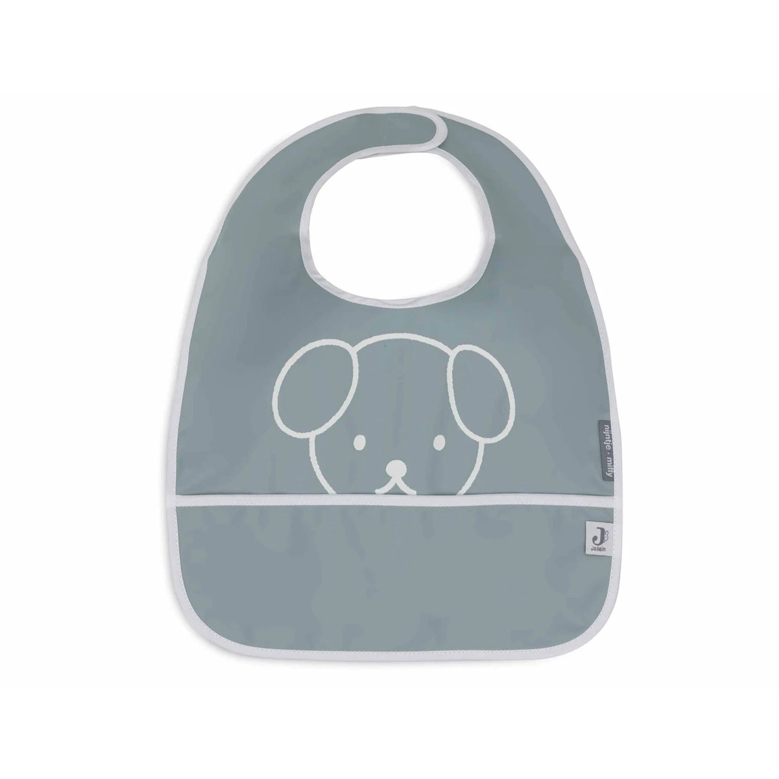 Jollein Waterproof Bib - 2 Pack - Miffy & Snuffy Peekaboo Sea Green