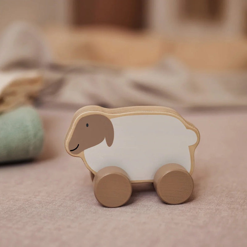Jollein Wooden Rolling Sheep Toy