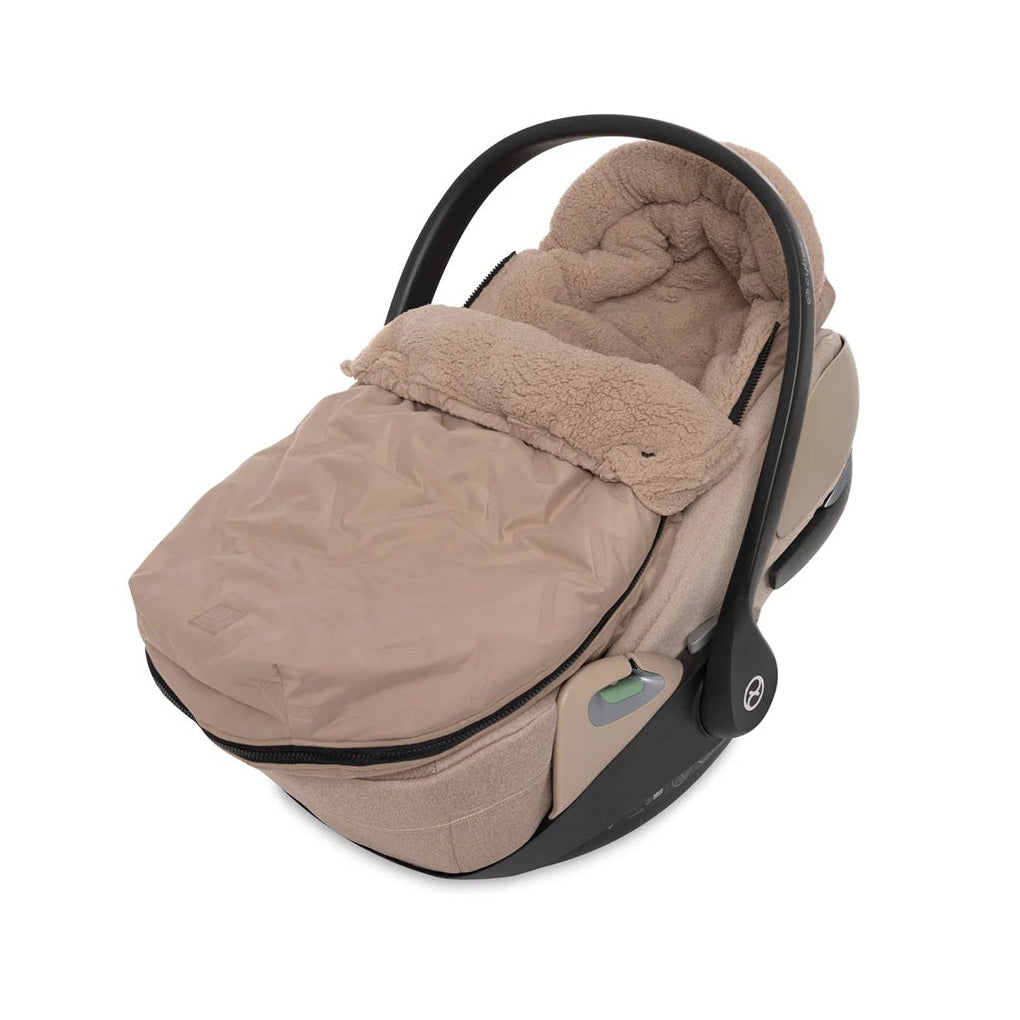 Jollein Stroller Footmuff - Embossed - Milky Coffee