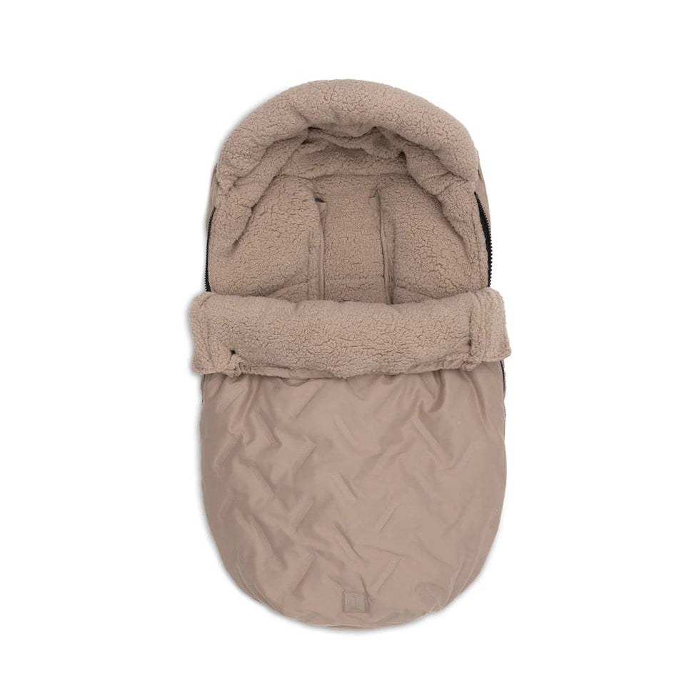 Jollein Stroller Footmuff - Embossed - Milky Coffee